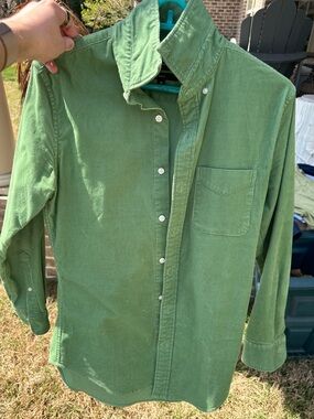 Bonobos Light Green Corduroy Shirt